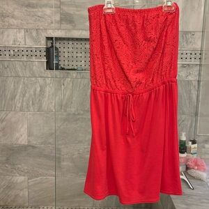 Pretty orange summer dress